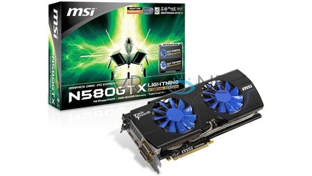 MSI N580GTX Lightning Xtreme Edition - Lüfterfarbe als Temperaturanzeige