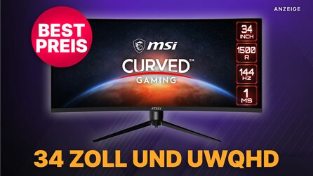 So seht ihr mehr von euren Spielen: 34 Zoll MSI Curved Gaming-Monitor im Top-Deal