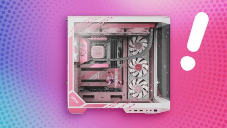 MSI gibt Kooperation mit einer der meistabonnierten Twitch-Streamerinnen bekannt und zeigt rosa Gehäuse und Monitor mit Ohren