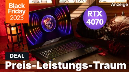 Der günstigste Gaming Laptop mit RTX 4070 + neuestem Intel-Prozessor im Black Friday Angebot