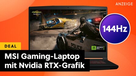 Günstiger Gaming-Laptop mit Nvidia RTX-Grafik der neusten Generation im Amazon-Angebot – Die Hälfte ist schon weg!