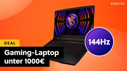 Fast 30% reduziert! Sau günstiger Gaming-Laptop mit RTX-Grafik und 144 Hz Display jetzt schon für unter 1.000€