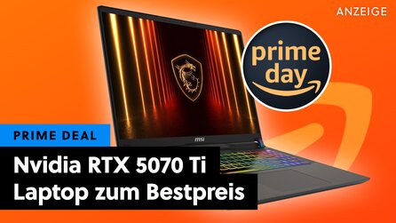 NVIDIA GeForce RTX 5070 Ti + Intel Core Ultra 7 255HX: Eines der besten Gaming-Laptop-Angebote des Prime Days gibts nur noch heute!