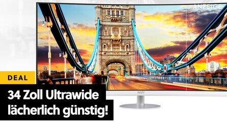 Ultrawide jetzt Ultragünstig: So günstig gabs einen 34 Zoll WQHD-Gaming-Monitor von MSI noch NIE!