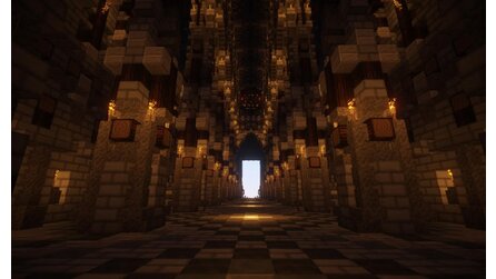 Minecraft - Screenshots des Nachbaus von Anor Londo (Dark Souls)