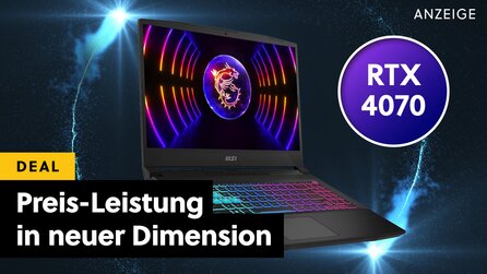 Mehr Leistung als eine PS5 Pro: Dieser Gaming-Laptop mit RTX 4070 ist gerade extrem günstig