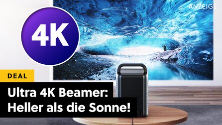 Vergiss Kino, das ist besser: 4K UHD Beamer mit 150 Zoll, 240Hz und 2200 LUMEN - besser als jeder LED-TV!
