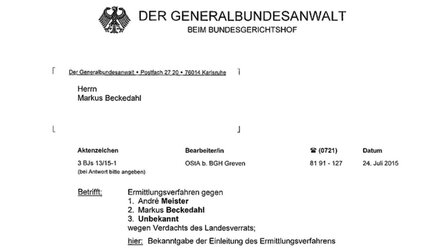 »Landesverrat« - Bundesanwaltschaft hat Ermittlungen gegen Netzpolitik.org eingestellt.