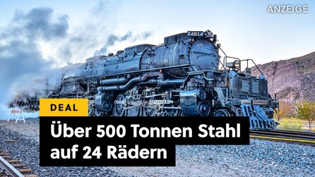 Fast 550 Tonnen, 19 Achsen und über 40 Meter Gesamtlänge: Was diese kolossale Dampflok auf die Schiene bringt, lässt LEGO vor Neid erblassen!