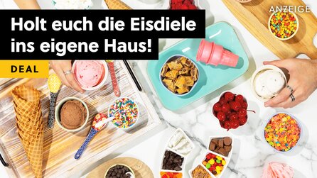 Eismaschine mit Twist: Eiscreme kann man zu jeder Jahreszeit genießen und mit dieser Maschine könnt ihr jede Sorte zu Hause machen!