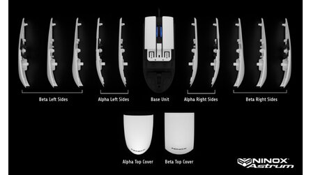 Ninox Astrum - Modulare Gaming-Maus will mit 13 Anpassungsmöglichkeiten überzeugen