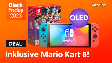 Der Black Friday 2023 kostet euch alle Freundschaften: Mario Kart 8 Deluxe + Nintendo Switch OLED günstig wie noch nie!