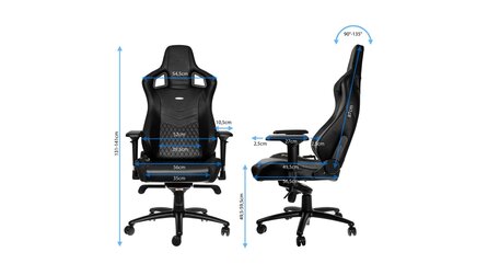 Noblechairs Epic - Gaming-Stühle mit echtem Leder oder Lederimitat