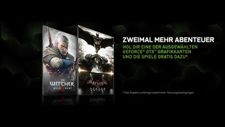 Nvidia Geforce GTX 970 und GTX 980 - Spielebundle mit Batman: Arkham Knight + The Witcher 3