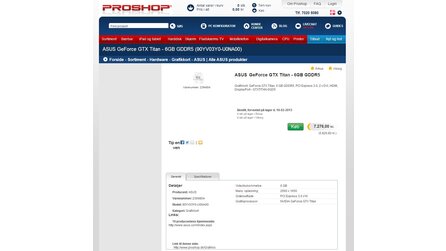 Nvidia Geforce Titan - Erster Händler listet Modell von Asus