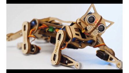 Robokatze aus Holz - Nybble als Bastelsatz für 200 Euro