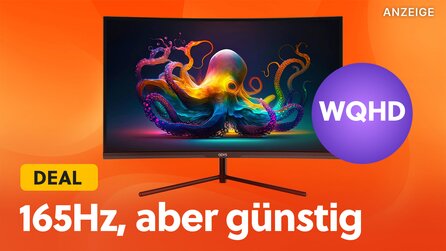 WQHD mit 165Hz und das für weit unter 200€: Randloser Gaming-Monitor zum Spottpreis bei Amazon