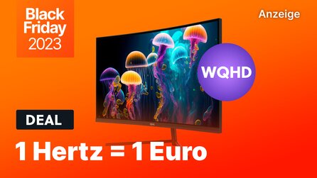 27 Zoll WQHD Gaming-Monitor mit 165Hz für 165€: Der Black Friday drückt Monitorpreise auf ein neues Tief