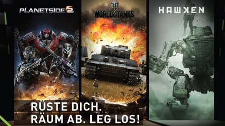 One GameStar-PC XL und Ultra jetzt mit bis zu 100 Euro Ingame-Bonus - Items und Gold für World of Tanks, Planetside 2 und Hawken