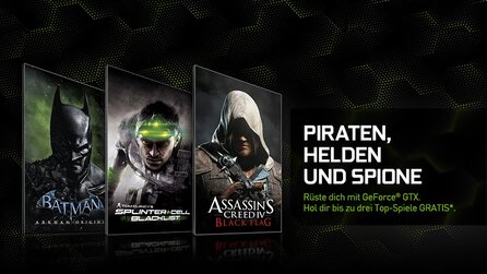 One GameStar-PCs mit GeForce-Grafik - Assassins Creed 4, Splinter Cell und Batman: Arkham Origins gratis