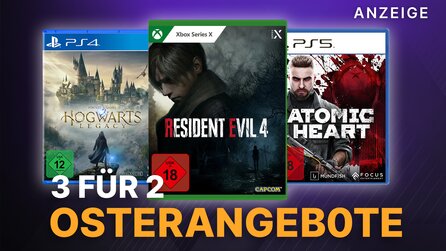 MediaMarkt 3 für 2 Osterangebote: Holt euch Resident Evil 4 + Hogwarts Legacy für PS5, PS4 oder Xbox!
