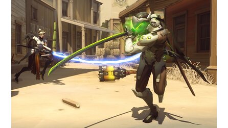 Overwatch - Spieler steuert Genji mit einem Schwert