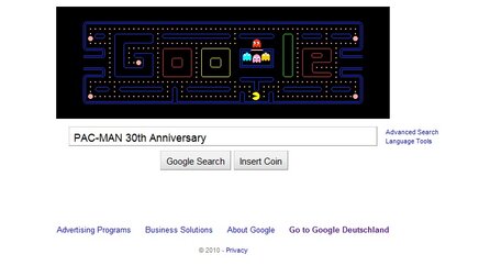Pac-Man auf Google - Arcade-Klassiker spielbar zum Jubiläum