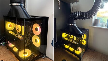 »Kein Backofen mehr nach einer Stunde Spielzeit«: Ein Spieler leitet die Hitze seines High-End-PCs einfach aus dem Fenster und spart sich damit die Klimaanlage