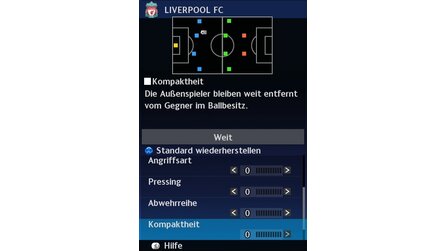 Pro Evolution Soccer 2010: So wirken sich die Taktik-Schieberegler aus