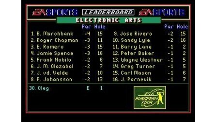 PGA European Tour Sega Mega Drive