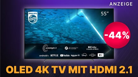 Ganze 800€ günstiger: 55 Zoll Philips OLED TV mit HDMI 2.1 jetzt im Angebot bei MediaMarkt