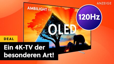 65 Zoll OLED-TV mit Ambilight, 120Hz und HDR zum Spitzenpreis bei Amazon: Außergewöhnlicher 4K-Smart-TV jetzt unglaublich günstig