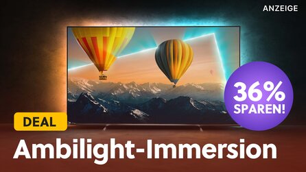 4K-TV mit 65 Zoll und Ambilight zum Hammerpreis: Dieser TV schafft die perfekte Heimkino-Stimmung