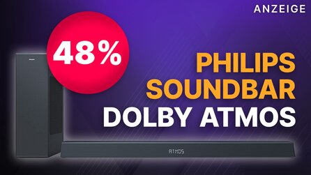 48% Rabatt auf Philips Soundbar mit kabellosem Subwoofer + Dolby Atmos bei Amazon im Angebot