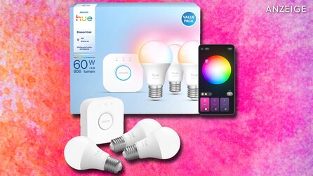 Rüstet euer Heim für die dunklen Tage: Das smarte Philips Hue Starter-Set gibt’s hier zum Knaller-Preis!