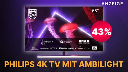 4K, OLED + Ambilight: 65 Zoll Philips Smart TV jetzt mit satten 43% Rabatt im MediaMarkt Wochendeal