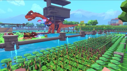 PixARK - Screenshots aus dem ARK-Minecraft-Spinoff