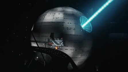 Planet Coaster - Geniale Mod zeigt den Kampf um den Todesstern als Achterbahnfahrt