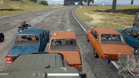 PUBG - Youtuber veranstaltet spektakuläres Death Race mit dutzenden Fahrzeugen