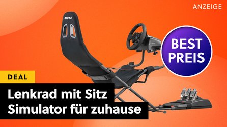 Sim-Racing zu Hause: Beliebtes Logitech-Lenkrad mit zusammenfaltbarem Sitz jetzt stark reduziert