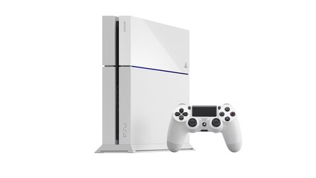 PlayStation 4 - Bilder der Variation »Glacier White« und Zubehör
