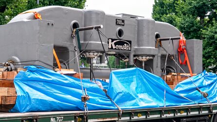 Vor über 90 Jahren kaufte Toyota eine 700-Tonnen-Presse von Komatsu: Nach einer Reise um die Welt baut sie jetzt in Japan Wasserstoff-Brennstoffzellen