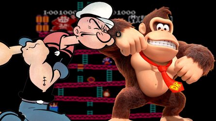 Ein legendärer Entwickler programmierte einst ein Popeye-Spiel und als ihm die Lizenz verweigert wurde, benannte er es um ... in Donkey Kong