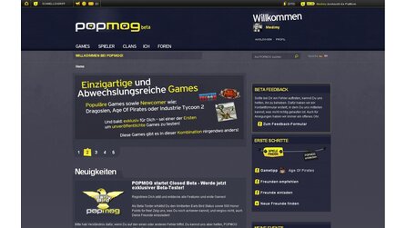 POPMOG - Closed Beta des Browserspielportals, Betaverlosung