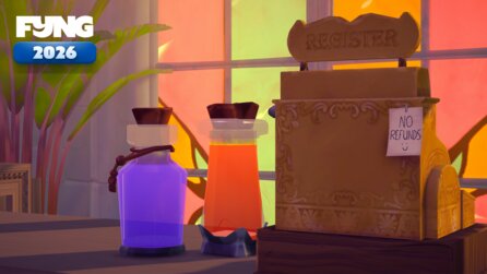 In Potions, Please! versucht ihr, eure 400 Jahre alte Tante wiederzubeleben und zettelt dabei vielleicht einen Krieg an