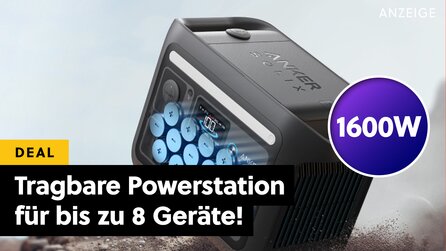 Outdoor-Stromspeicher mit bis zu 1600W Spitzenleistung im Amazon-Angebot: Mit dieser Powerstation geht euch nie wieder der Saft aus!