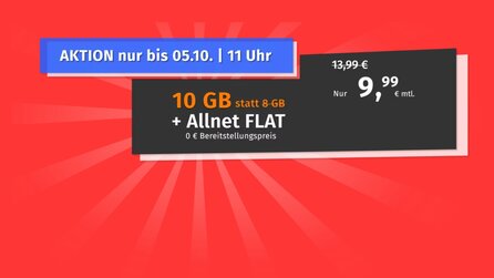Mobilfunktarife - 10 GB Datenvolumen für nur 9,99 Euro - nur noch bis Dienstag [Anzeige]