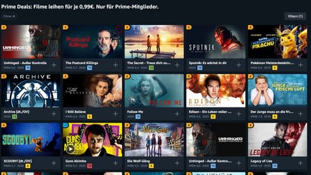 Amazon Prime Deals mit HD-Leihfilmen für nur je 0,99 Euro [Anzeige]