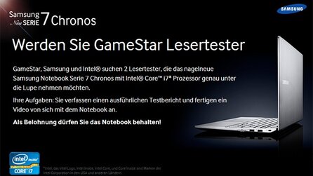 Samsung Notebook Series 7 Chronos - Promotion: GameStar sucht Lesertester für Spiele-Notebook