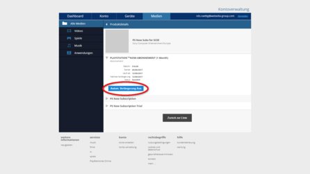 PlayStation Now - Kündigung auf dem PC